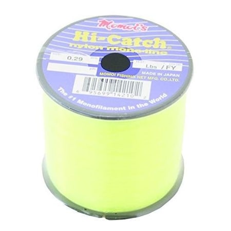 Momoi HiCatch Mono Line 20Lb 840Yd HiVis Yellow 14Lb Spool 14220